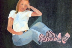 Laura in Stripey Socks